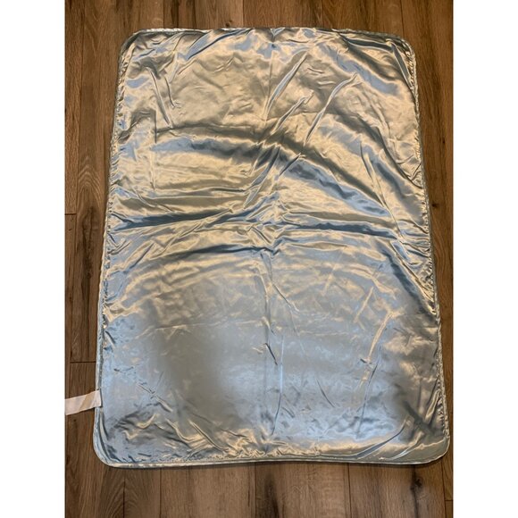 JBT Vintage Blue Baby Blanket With Teddy Bear Embroidery 30 x 40" - Picture 3 of 4